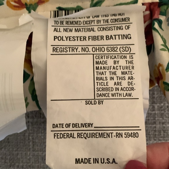 Longaberger Garden Splendor Pillows. Set of 2 - Picture 6 of 16